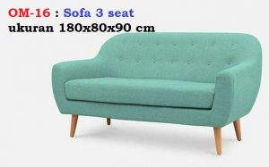 Sofa 3 seat ukuran 180x80x90 cm rangka kayu mahoni dan jati bahan kain kanvas kualitas eksport atau bisa pilih motif