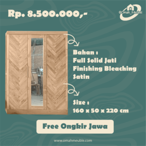 Lemari 2 pintu new pattern