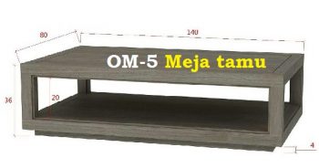 Meja Tamu Custom Omah Meubel